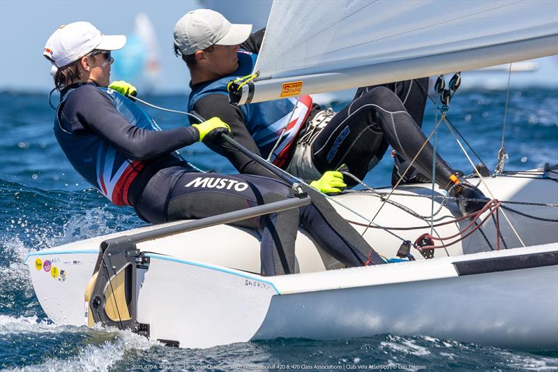 Harry George and Ralph Cawthorne at the 420 Europeans photo copyright Gonçalo Melo taken at  and featuring the 420 class