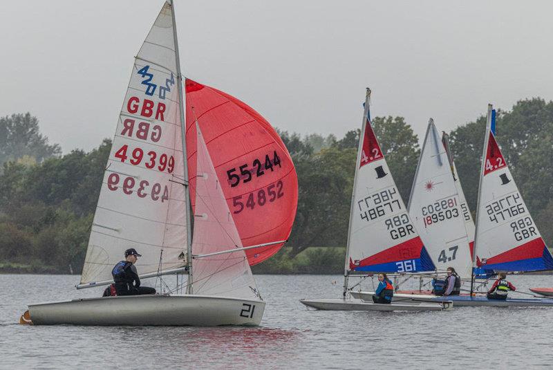 Notts County Junior and Youth open photo copyright David Eberlin taken at Notts County Sailing Club and featuring the 420 class