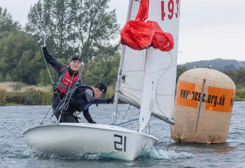 Notts County Junior and Youth open photo copyright David Eberlin taken at Notts County Sailing Club and featuring the 420 class
