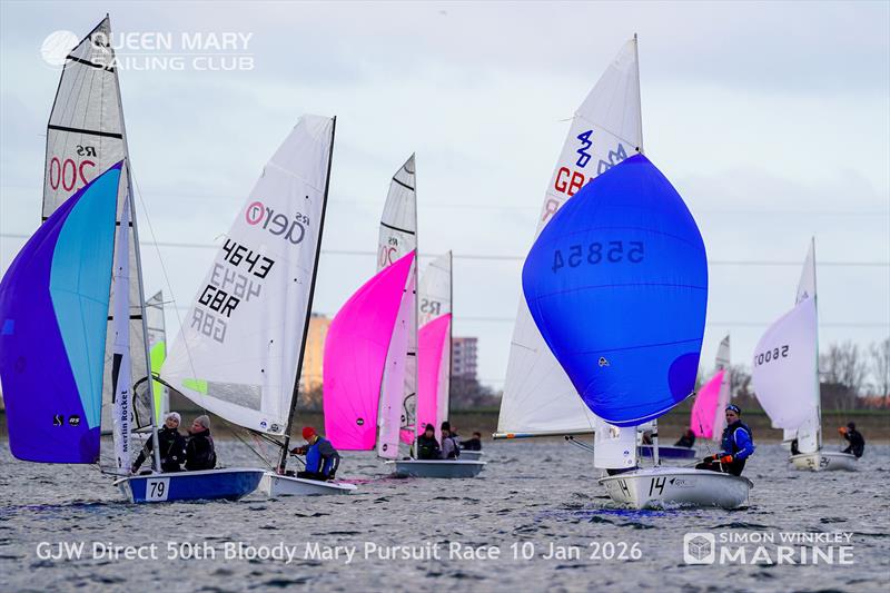 GJW Direct 50th Bloody Mary photo copyright Simon Winkley Marine taken at Queen Mary Sailing Club and featuring the 420 class