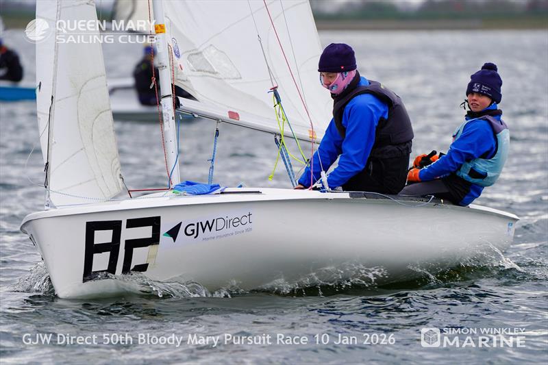GJW Direct 50th Bloody Mary photo copyright Simon Winkley Marine taken at Queen Mary Sailing Club and featuring the 420 class