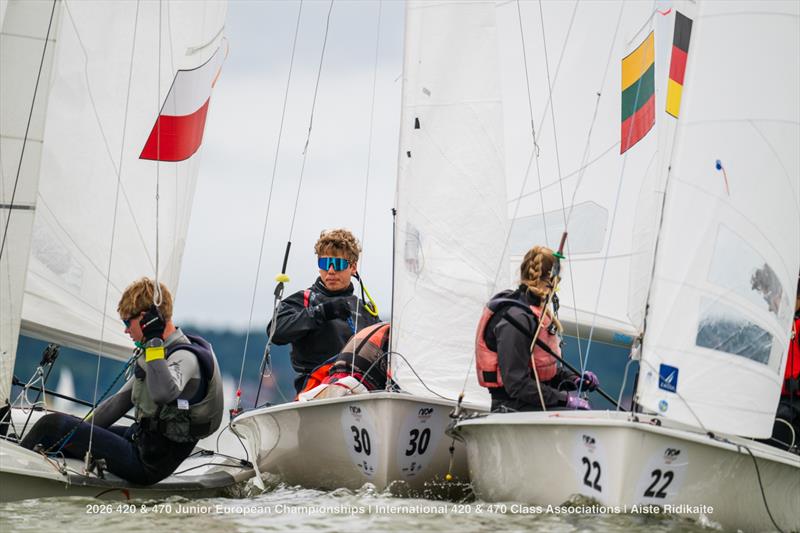 470 & 420 Junior European Championship at Nida, Lithuania - Day 1 photo copyright Aiste Ridikaite / International 420 & 470 Class Associations taken at  and featuring the 420 class