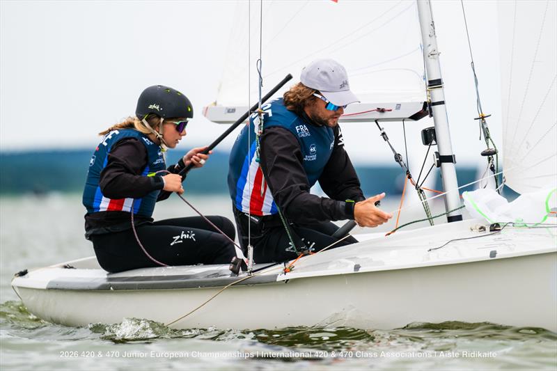470 & 420 Junior European Championship at Nida, Lithuania - Day 1 photo copyright Aiste Ridikaite / International 420 & 470 Class Associations taken at  and featuring the 420 class