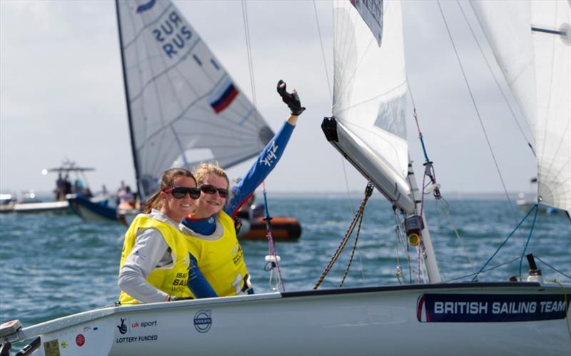 470 Women's Gold for Sophie Weguelin & Eilidh McIntyre at ISAF Sailing World Cup Miami - photo © Richard Langdon / Ocean Images