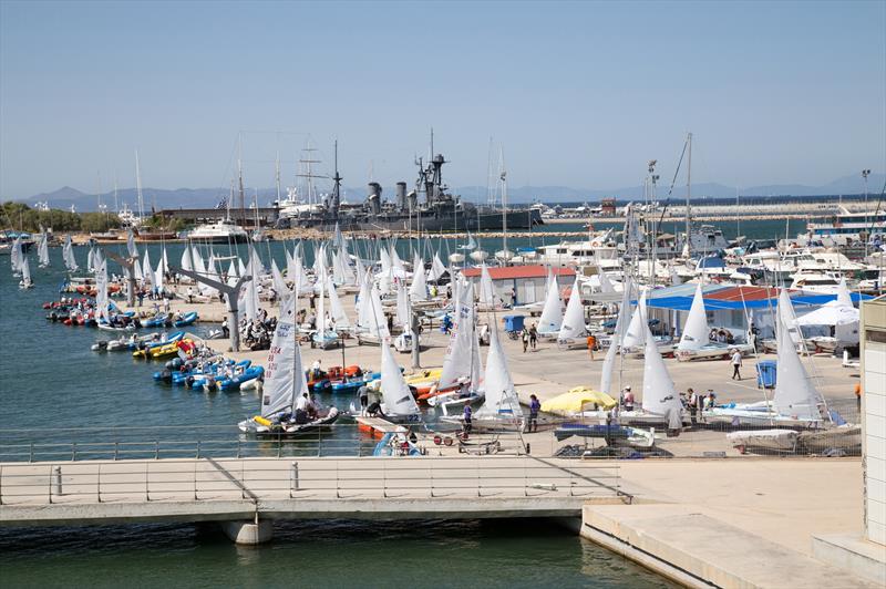 Day 1 of the 470 European Championships in Athens photo copyright AleN Photography / www.alen.gr taken at Nautical Club of Tzitzifies Kallithea and featuring the 470 class