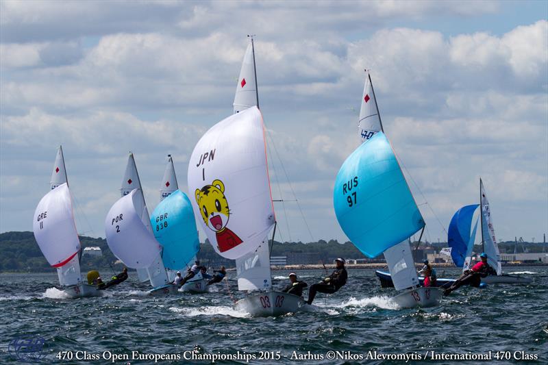 Ai Kondo Yoshida/Miho Yoshioka (JPN) on day 2 of the 470 Europeans at Aarhus, Denmark - photo © Nikos Alevromytis / International 470 Class