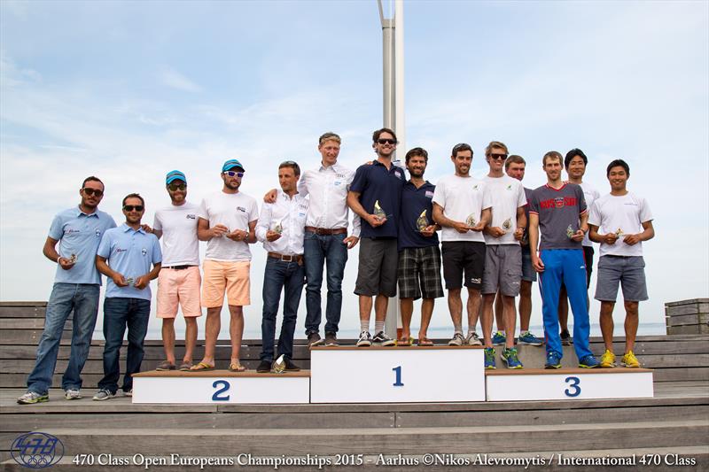 470 Men - Open European Top Finishers photo copyright Nikos Alevromytis / International 470 Class taken at Sailing Aarhus and featuring the 470 class