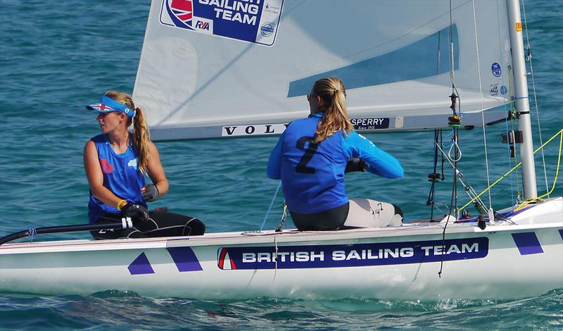 Silver for Hannah Mills & Saskia Clark in the 470 Worlds in Haifa photo copyright British Sailing Team taken at Haifa Sailing Center and featuring the 470 class