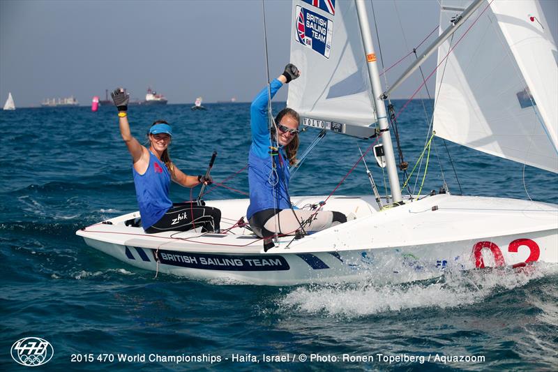 Silver for Hannah Mills/Saskia Clark (GBR118) at the 470 Worlds in Haifa - photo © Aquazoom / Ronan Topelberg