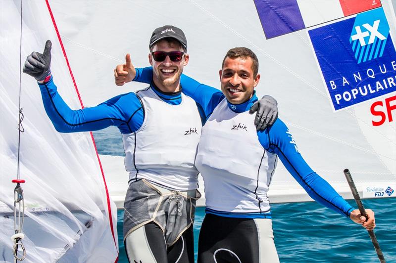 Sofian Bouvet/Jeremie Mion (FRA) - 2016 470 European Champions at the 470 European Championships in Palma - photo © Jesus Renedo / Sailing Energy / CNA