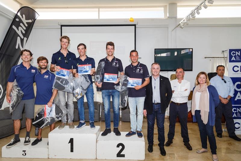 470 Men Open European Championship podium at the 470 European Championships in Palma - photo © Bernardi Bibiloni / CNA