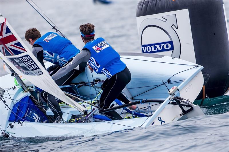 Patience & Grube on day 3 of Sailing World Cup Weymouth and Portland - photo © Jesus Renedo / Sailing Energy / World Sailing