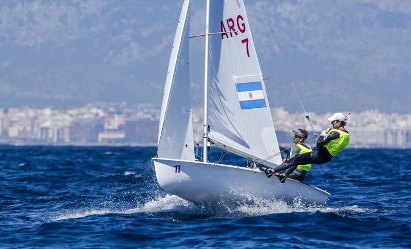 Lucas Calabrese & Juan De La Fuente at the 470 Europeans - photo © Jesus Renedo / Sailing Energy / World Sailing