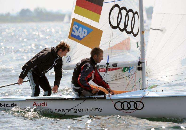 Malte Winkel and Matti Cipra from Audi Sailing Team Germany photo copyright Marina Könitzer taken at  and featuring the 470 class