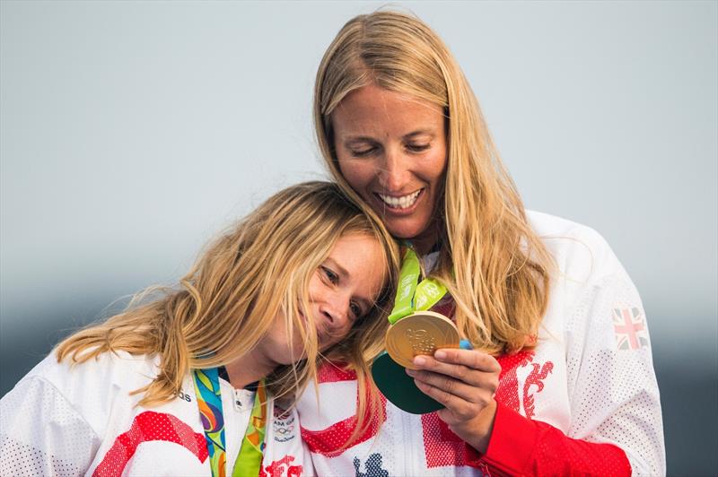 Hannah Mills and Saskia Clark photo copyright Sailing Energy / World Sailing taken at  and featuring the 470 class