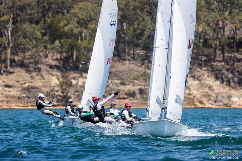 2017 Australian 470 Nationals photo copyright Beau Outteridge taken at Wangi RSL Amateur Sailing Club and featuring the 470 class