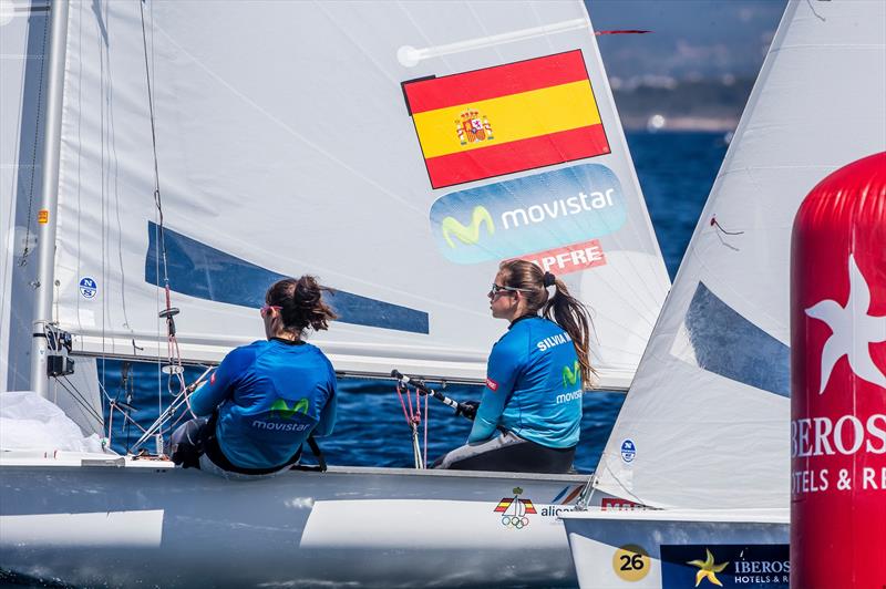 Silvia Mas/Patricia Cantero (ESP) on day 4 of the 48th Trofeo Princesa Sofia IBEROSTAR photo copyright Jesus Renedo / Sailing Energy / Trofeo Princesa Sofia IBEROSTAR taken at Real Club Náutico de Palma and featuring the 470 class