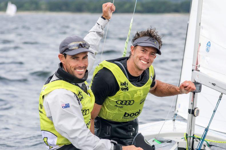 Mathew Belcher and Will Ryan win the Men's 470 class at Kieler Woche 2017 photo copyright Kieler Woche / segel-bilder.de taken at Kieler Yacht Club and featuring the 470 class