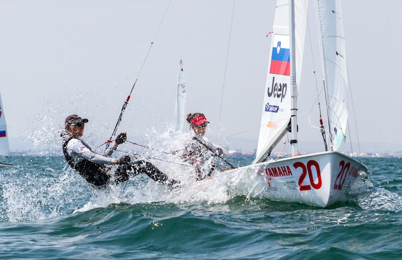 Day 5 at the 470 Worlds photo copyright Nikos Alevromytis / International 470 Class taken at Nautical Club of Thessaloniki and featuring the 470 class