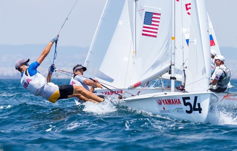 Day 5 at the 470 Worlds photo copyright Nikos Alevromytis / International 470 Class taken at Nautical Club of Thessaloniki and featuring the 470 class