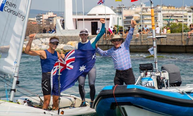 Mathew BELCHER and Will RYAN win the 470 Worlds in Greece 2017 photo copyright Nikos Alevromytis / International 470 Class taken at Nautical Club of Thessaloniki and featuring the 470 class