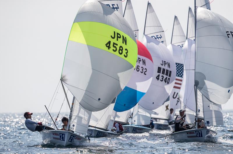 Takumi Iwaki/Taiga Nakagawa (JPN-4583) on day 1 of the 470 Junior Worlds at Enoshima, Japan - photo © Junichi Hirai / Bulkhead Magazine Japan