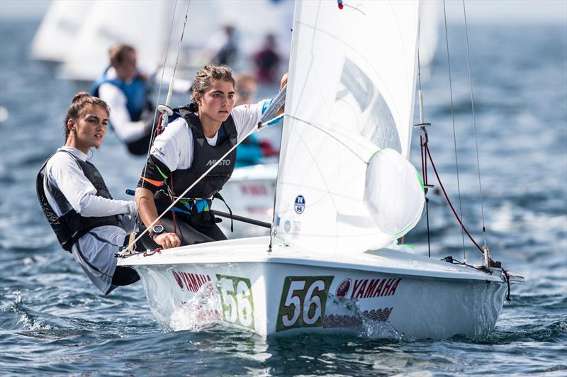 Marina LEFORT/Lara GRANIER (FRA-7) on day 1 of the 470 Junior Worlds at Enoshima, Japan - photo © Junichi Hirai / Bulkhead Magazine Japan