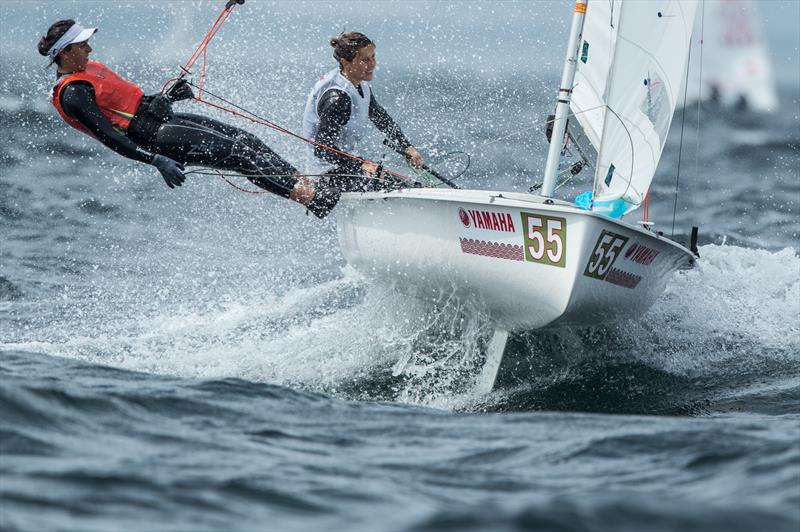 Benedetta Di Salle/Alessandra Dubbini (ITA-74) on day 2 of the 470 Junior Worlds at Enoshima, Japan - photo © Junichi Hirai / Bulkhead Magazine Japan