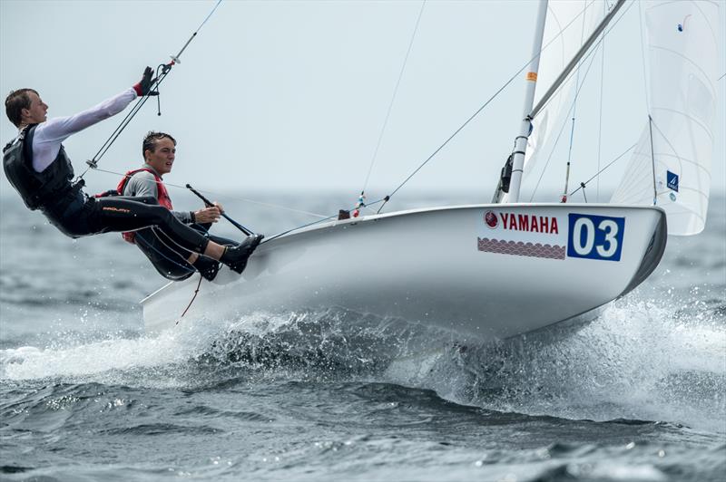 Hippolyte Machetti/Sidoine Dantès (FRA-79) on day 2 of the 470 Junior Worlds at Enoshima, Japan - photo © Junichi Hirai / Bulkhead Magazine Japan