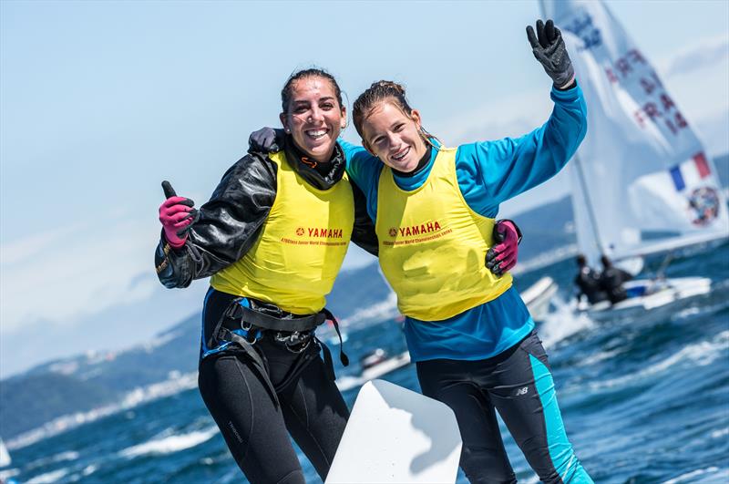 Silvia Mas Depares/Paula Barcelo Martin (ESP-18) at the 470 Junior Worlds at Enoshima, Japan - photo © Junichi Hirai / Bulkhead Magazine Japan