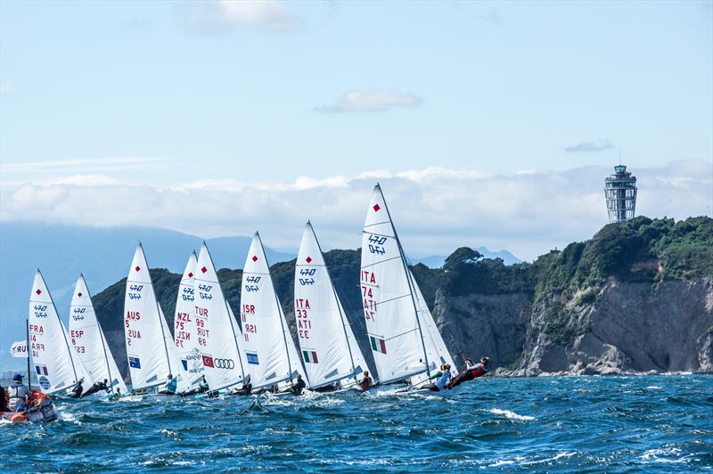 470 Women's Medal Race at the 470 Junior Worlds at Enoshima, Japan photo copyright Junichi Hirai / Bulkhead Magazine Japan taken at  and featuring the 470 class