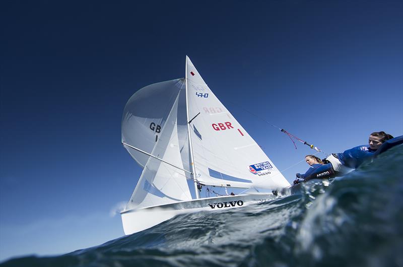 Hannah Mills and Eilidh McIntyre, women's 470 photo copyright Lloyd Images taken at Real Club Náutico de Palma and featuring the 470 class