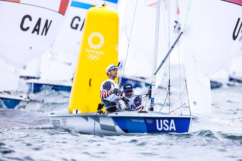 Stu McNay (Providence, R.I.) and Dave Hughes (Miami, Fla.) at the Tokyo 2020 Olympic Sailing Competition - photo © Sailing Energy / US Sailing