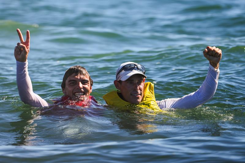 Men's 470 Gold for Mat Belcher and Will Ryan (AUS) at the Tokyo 2020 Olympic Sailing Competition - photo © Sailing Energy / World Sailing