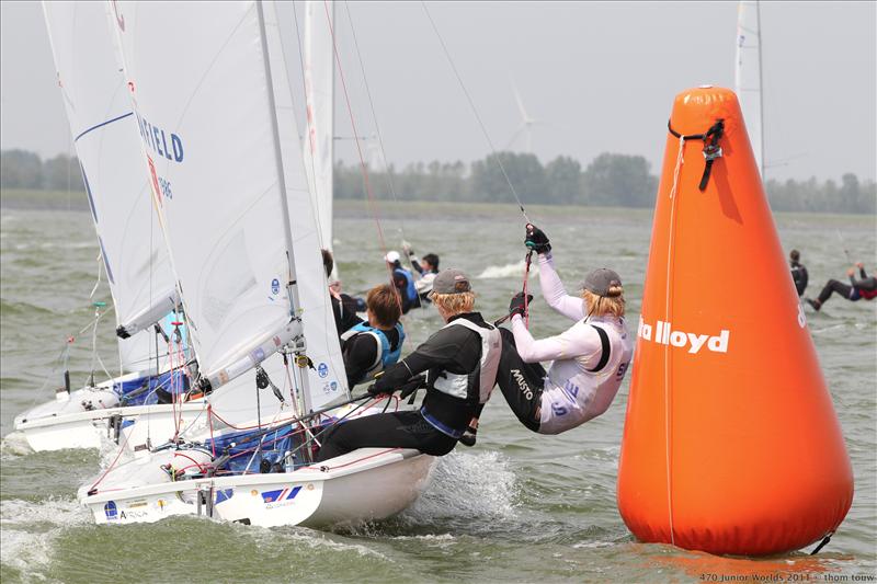 Medal races the 470 Junior World Championships photo copyright Thom Touw taken at  and featuring the 470 class