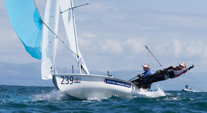 Joanna Freeman & Katie Tomsett (GBR) on day 1 of the 420 and 470 Junior Europeans photo copyright Alan Dop Photography / www.alandop.com/sailing taken at Pwllheli Sailing Club and featuring the 470 class