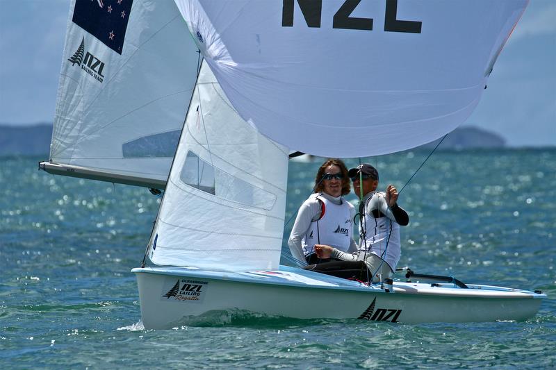 Paul Snow Hansen, Dan Willcos (NZL) Oceanbridge NZL Sailing Regatta, Day 3, February 5, 2018, Murrays Bay SC - photo © Richard Gladwell