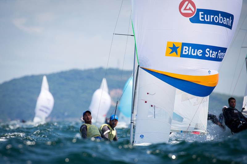 Panagiotis Mantis/Pavlos Kagialis (GRE) - 2018 470 European Championships - Day 4 - photo © Nikos Alevromytis / International 470 Class