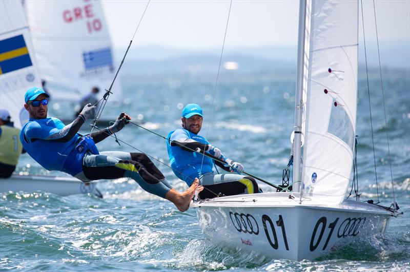 Panagiotis Mantis/Pavlos Kagialis (GRE) - 2018 470 European Championship - Day 5 - photo © Nikos Alevromytis / International 470 Class