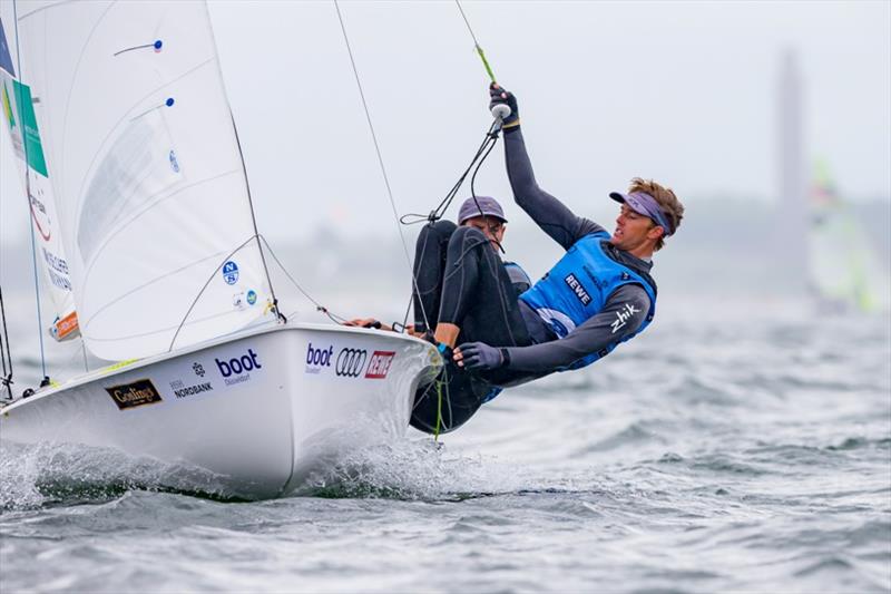 Mat Belcher and Will Ryan photo copyright Sascha Klahn taken at Kieler Yacht Club and featuring the 470 class