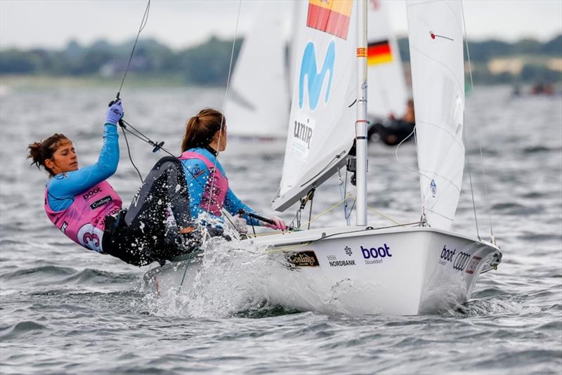 Silvia Mas and Patricia Cantero photo copyright Christian Beeck / www.segel-bilder.de taken at Kieler Yacht Club and featuring the 470 class