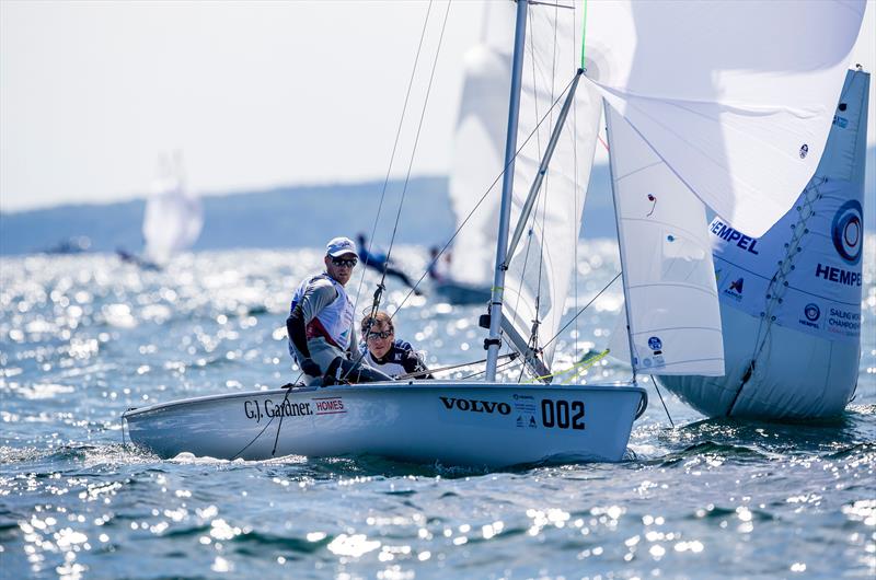 Paul Snow-Hansen and Dan Willcox -(NZL) 470 - Hempel Sailing World Championships - Day 2 photo copyright Sailing Energy / World Sailing taken at Sailing Aarhus and featuring the 470 class