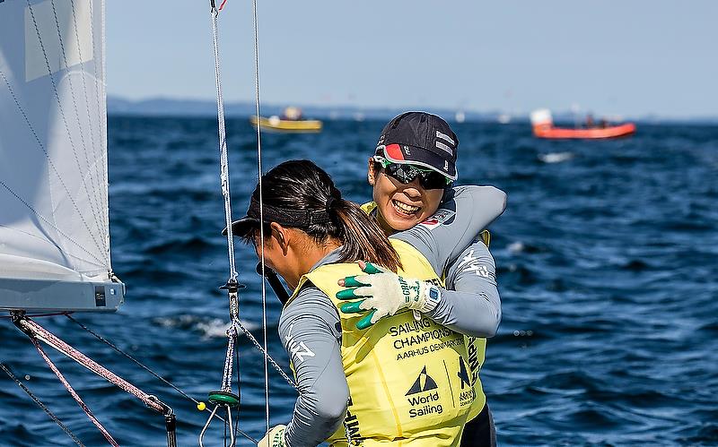 470 Womens - Day 8 - Hempel Sailing World Championships, Aarhus, Denmark - August 2018 - photo © Sailing Energy / World Sailing