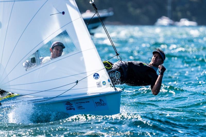 Mat Belcher and Will Ryan - Day 4 - Sail Sydney photo copyright Beau Outteridge taken at Woollahra Sailing Club and featuring the 470 class