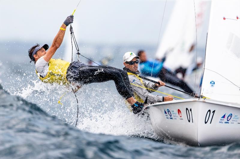 Mat Belcher and Will Ryan - Hempel World Cup Series Enoshima, Day 4 - photo © Pedro Martinez / Sailing Energy / World Sailing