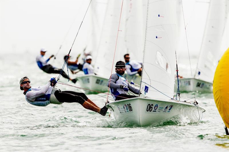 Stu McNay and Dave Hughes at the 2020 Hempel World Cup Series Miami - photo © Sailing Energy / World Sailing