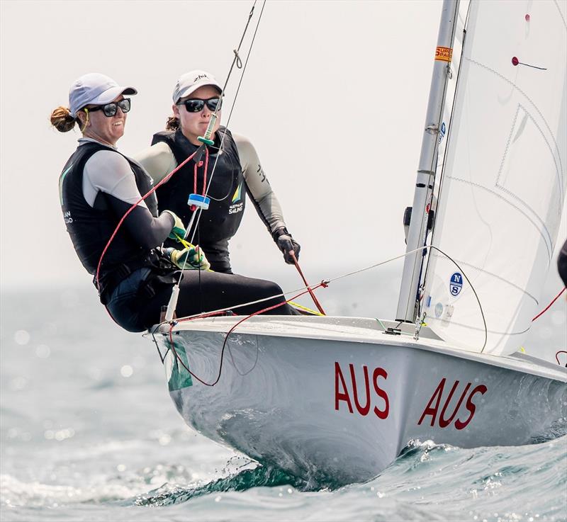 Nia Jerwood & Monique de Vries - Australian Sailing Team photo copyright Jesus Renedo / Sailing Energ taken at Australian Sailing and featuring the 470 class