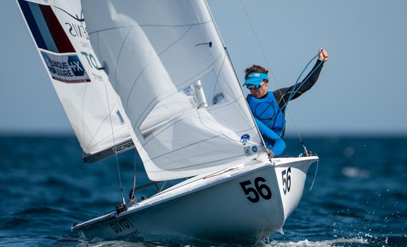 Lecointre/Retornaz - France - Day 4 - Open Womens European 470 championship - Vilamoura, Portugal - May 2021 photo copyright Joao Costa Ferreira taken at Vilamoura Sailing and featuring the 470 class