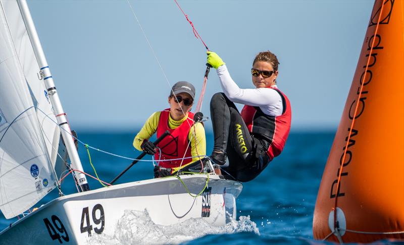Switzerland - Day 5 - Open Womens European 470 championship - Vilamoura, Portugal - May 2021 photo copyright Joao Costa Ferreira taken at Vilamoura Sailing and featuring the 470 class