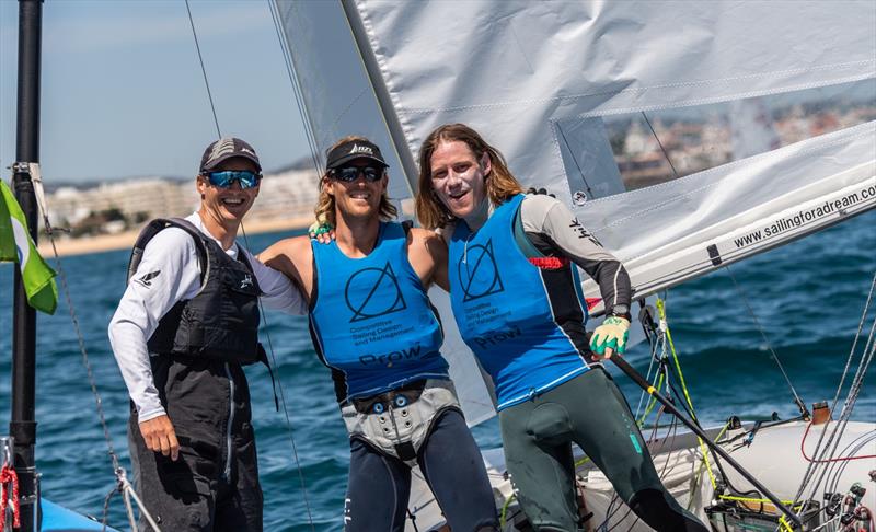 New Zealand - Day 6 - Open Mens European 470 championship - Vilamoura, Portugal - May 2021 photo copyright Joao Costa Ferreira taken at Vilamoura Sailing and featuring the 470 class